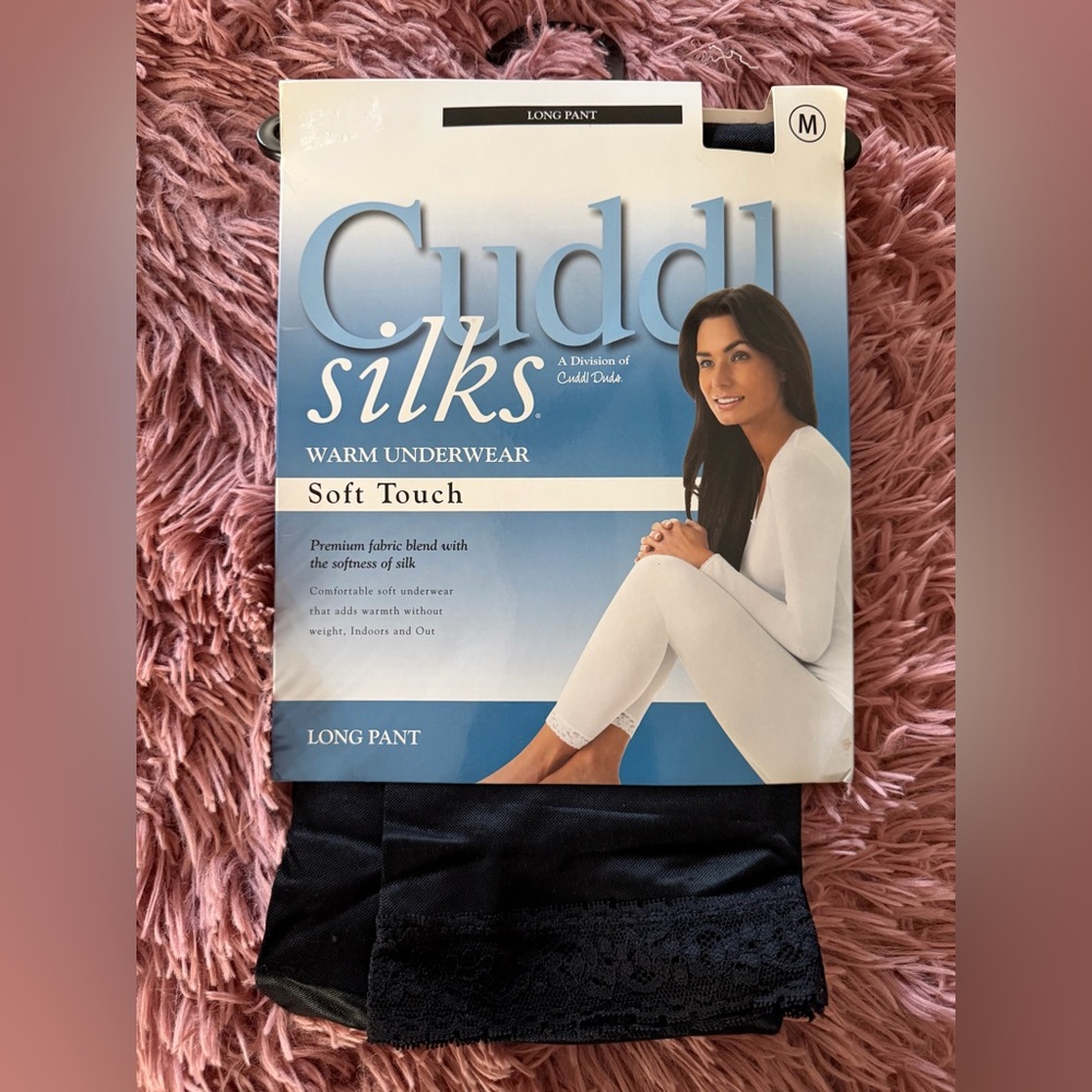 Cuddl Duds Silks Black Soft Touch Pants